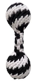 Large Super Scooch Braided Rope Squeaker Dumbbell 12 Inch