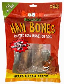 2 Pack Brazilian Ham Bone / Pork Femur in Zip Lock PVC Bag