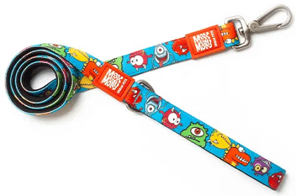 MAX&MOLLY Classic Neoprene Leash Little Monsters M 7/8" x 4ft