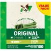 Original Flavor Teenie Size Dental Chew Treats for Dogs;  36 oz. Pack (130 Treats)