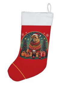 Shar Pei Christmas Christmas Stocking Fireplace Hanging Stockings Christmas Season Party Decor Family Holiday Decorations