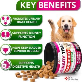 Dog Urinary Treatment Cranberry Supplement for Dogs Bladder Control for Dogs Urinary Tract Infection Treatment Multivitamin Chews