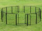 Dog Playpen Puppy Playpen for Medium Small Dogs Outdoor Pet Playpen 16 Panels Exercise Pen 32 inch Metal Indoor Dog Fence 2 Doors