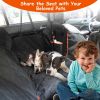 Dog Car Seat Cover Waterproof Scratchproof Pet Car Rear Protector Mat Pet Back Seat Hammock with 2 Door Slide Straps for Car Truck SUV