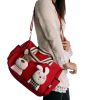 [Rabbit & Dog] 100% Cotton Canvas Shoulder Bag / Swingpack / Travel Bag