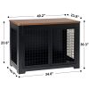 Furniture style dog cage, wooden dog cage, double door dog cage, side cabinet dog cage, Dog crate