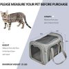 Pet Carrier for Cats, Dogs and Puppies, Gray, (Suitable For Daily Travel), 22 Lbs