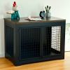 Furniture style dog cage, wooden dog cage, double door dog cage, side cabinet dog cage, Dog crate