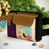 [Singing Dog] Embroidered Applique Kids Fanny Waist Pack / Travel Lumbar Pack (7.8*5.5*1.5)