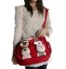 [Rabbit & Dog] 100% Cotton Canvas Shoulder Bag / Swingpack / Travel Bag