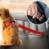 Pet Dog  Car Seat Belt For Accessories Goods Animals Adjustable Harness Lead Leash Small Medium Travel Clip French Bulldog