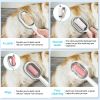 Dog Hair Brush With Water, Sticky Brush For Dogs, 4 In-1 Cat Grooming Brush Creative Update Dog Grooming Comb With Water Tank Double-Sided Hair Re