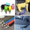 Pet Dog  Car Seat Belt For Accessories Goods Animals Adjustable Harness Lead Leash Small Medium Travel Clip French Bulldog